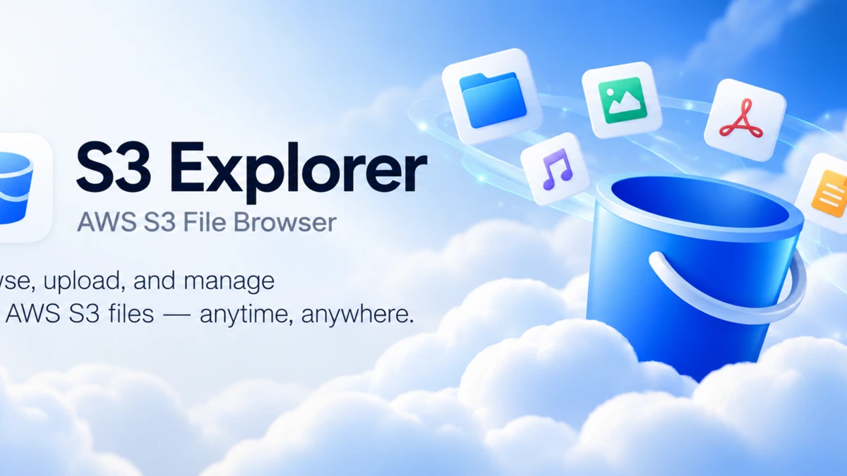 S3 Explorer – AWS File Browser App Store product page header