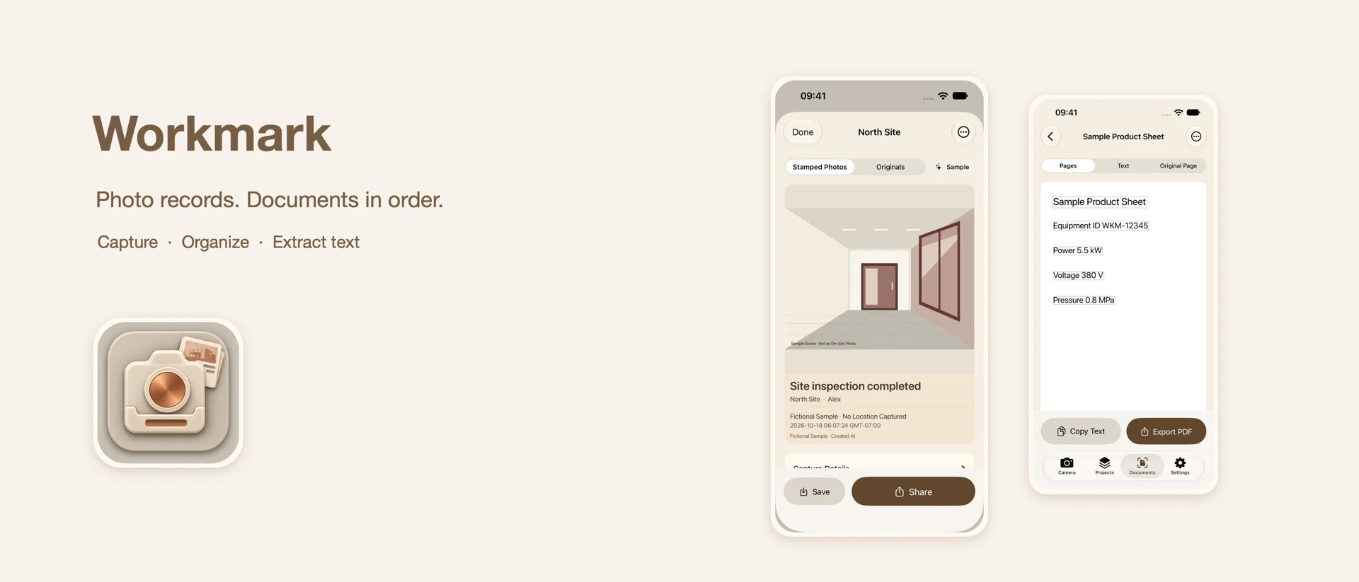 Workmark Photo & Scan product page header