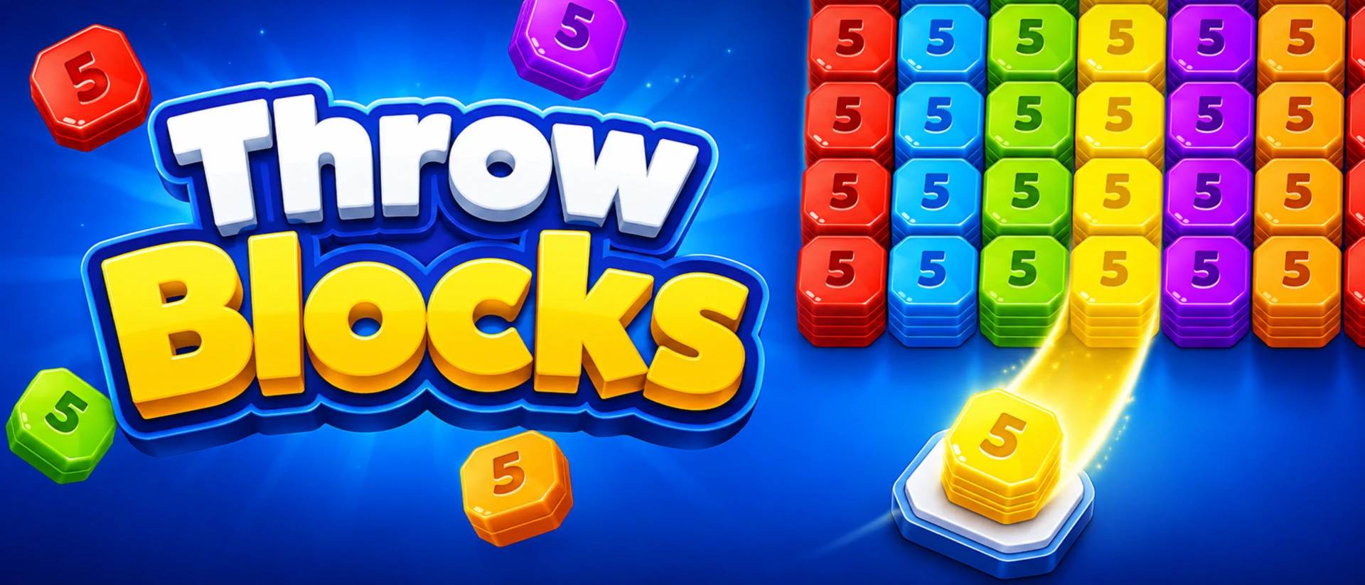 Throw Blocks! product page header