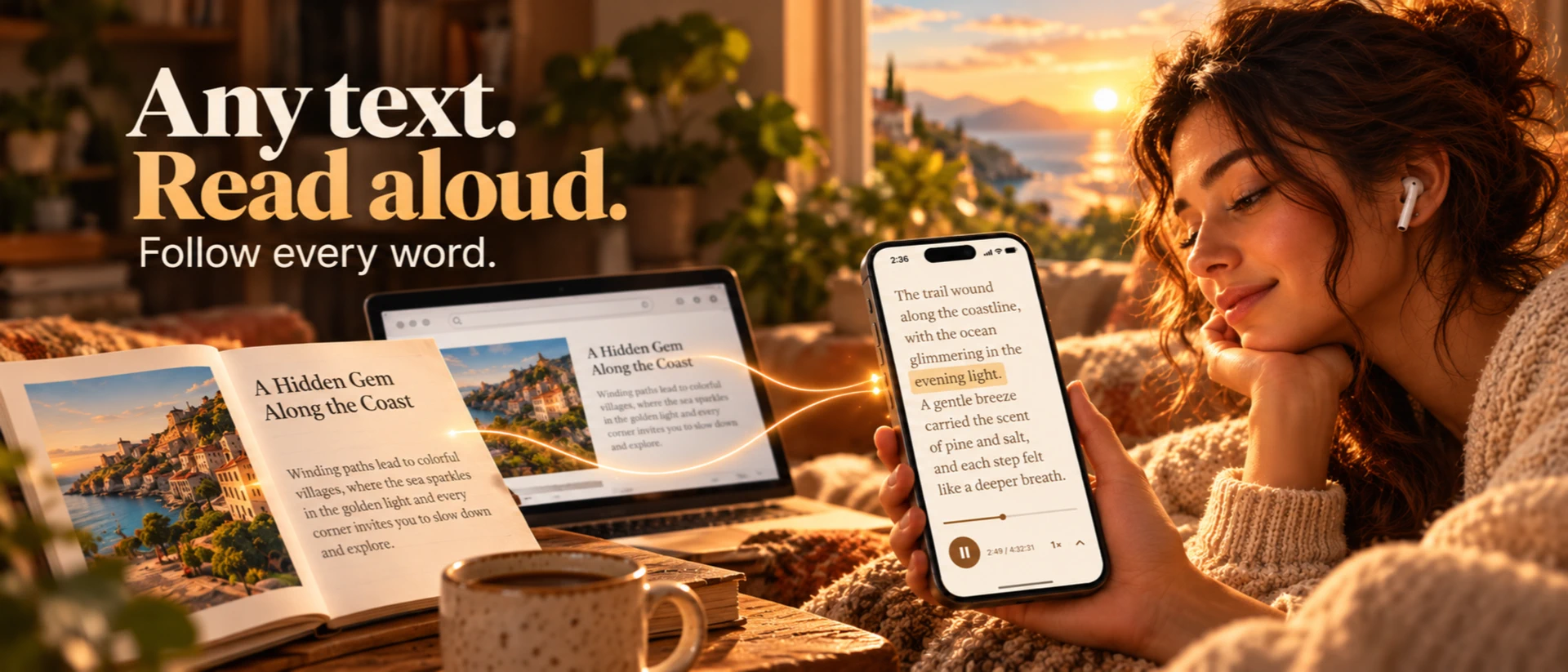 ReadAloud: Text to Speech PDF product page header