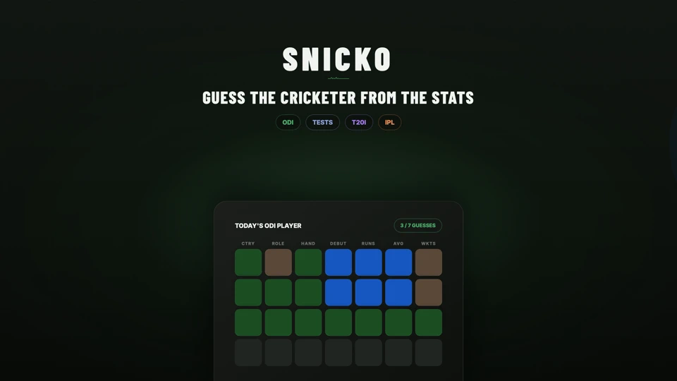 Snicko App Store product page header