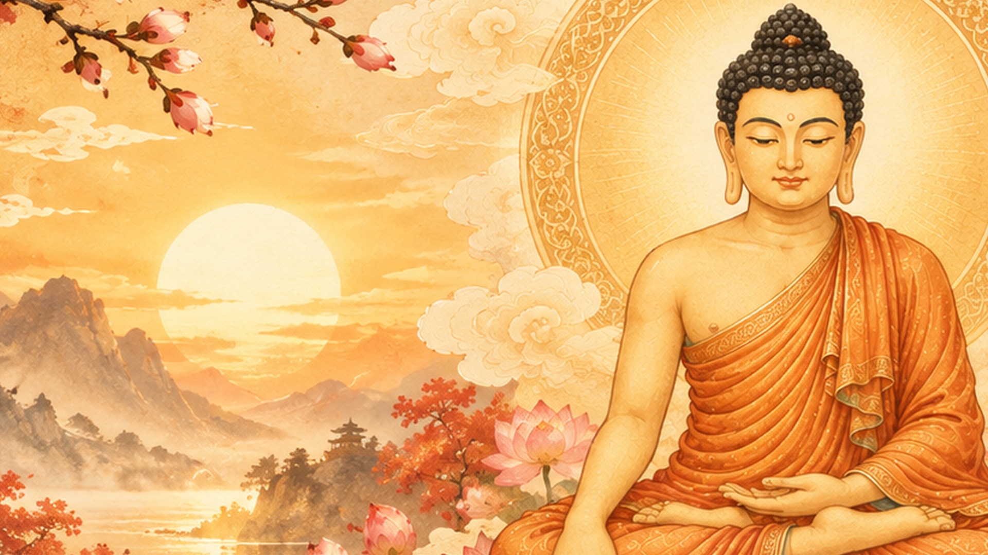 Om Mani – Global Buddhism product page header