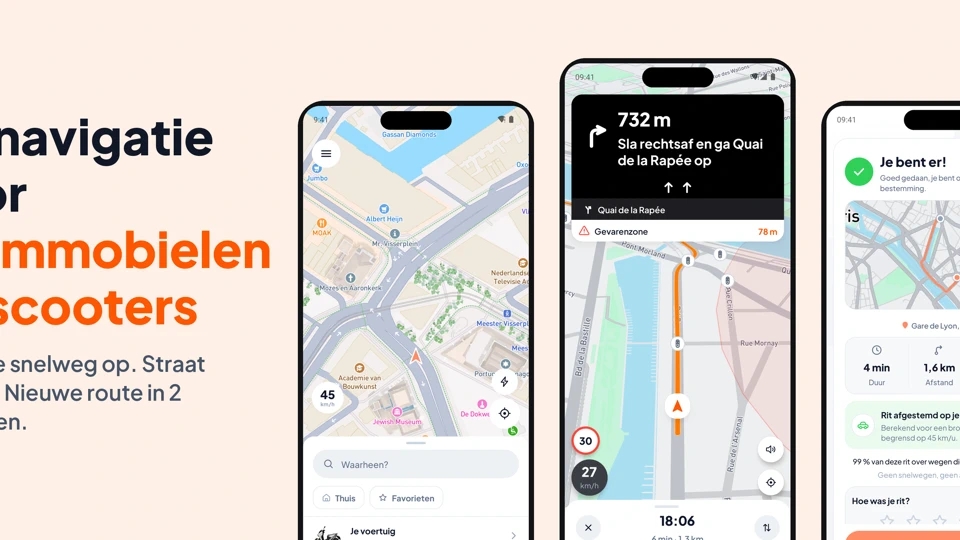TacTac GPS brommobiel scooter App Store product page header
