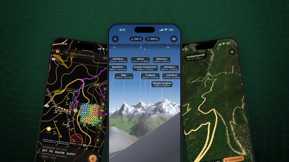 Alpingo: Trails, GPS & Mining App Store product page header