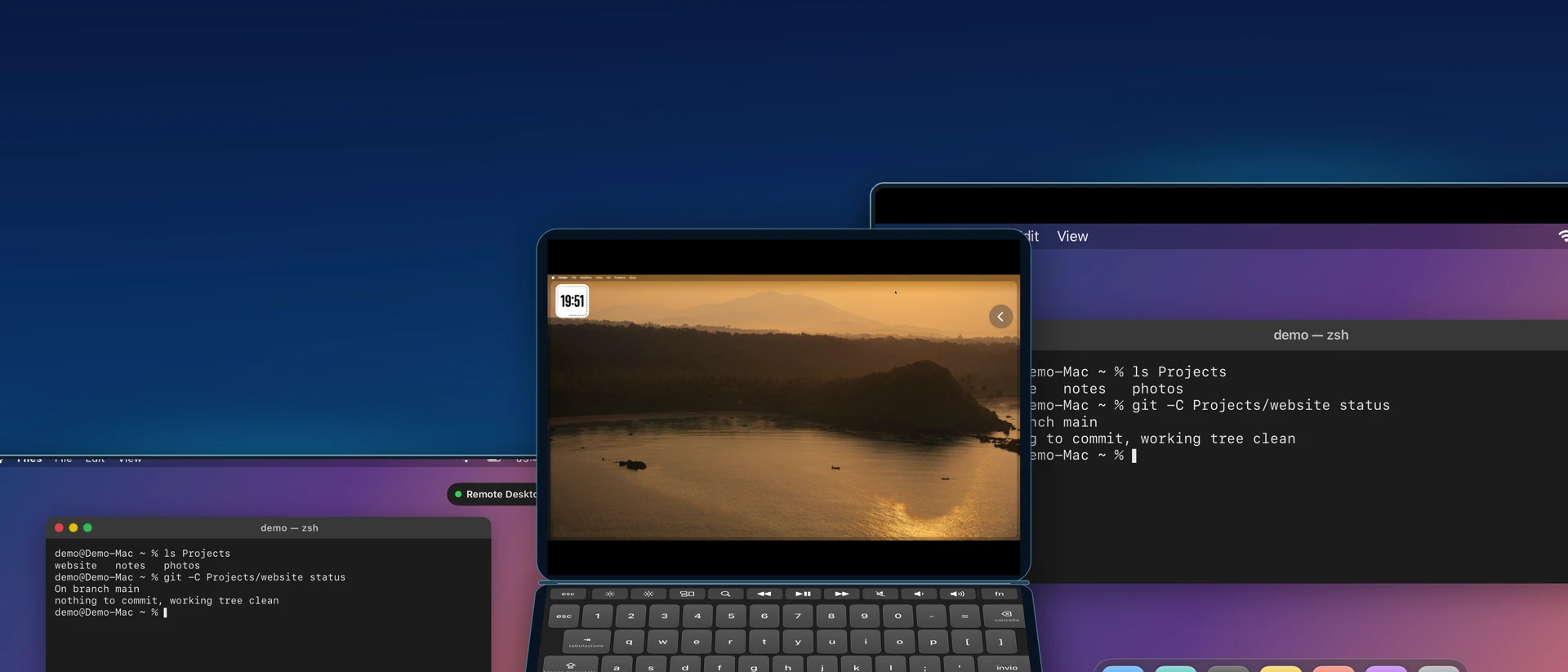 PilotDesk: Remote Desktop product page header