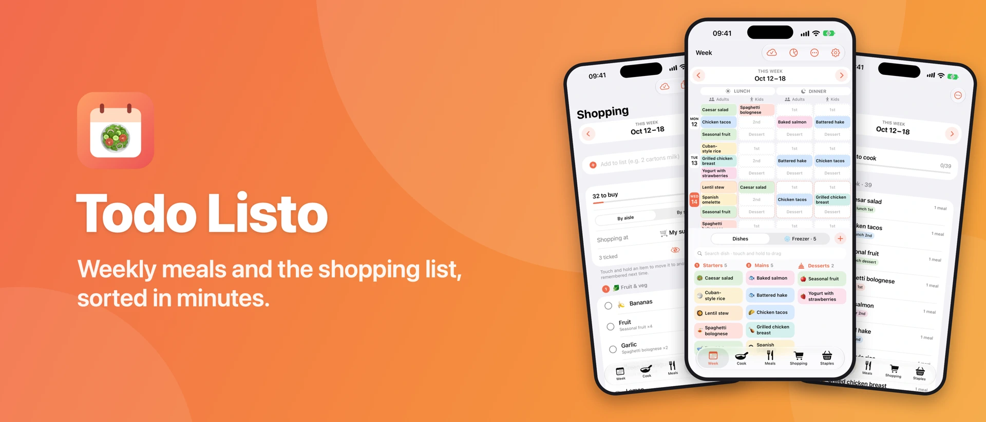 Todo Listo: Meals & Groceries product page header
