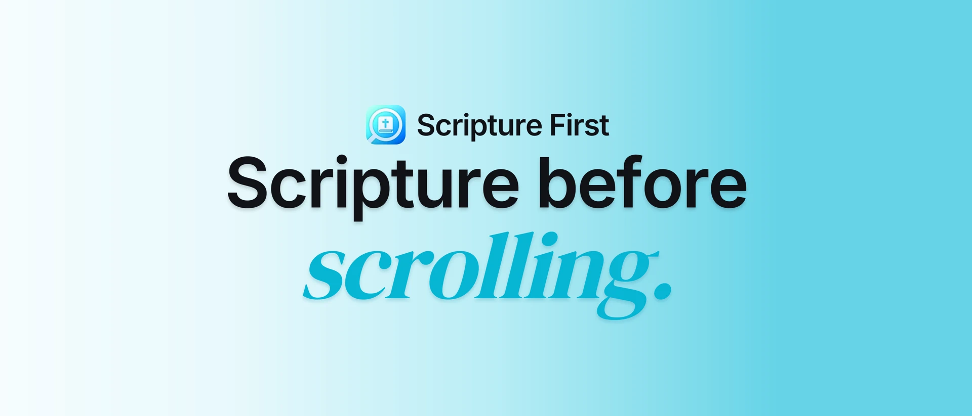 Scripture First: Bible Lock product page header