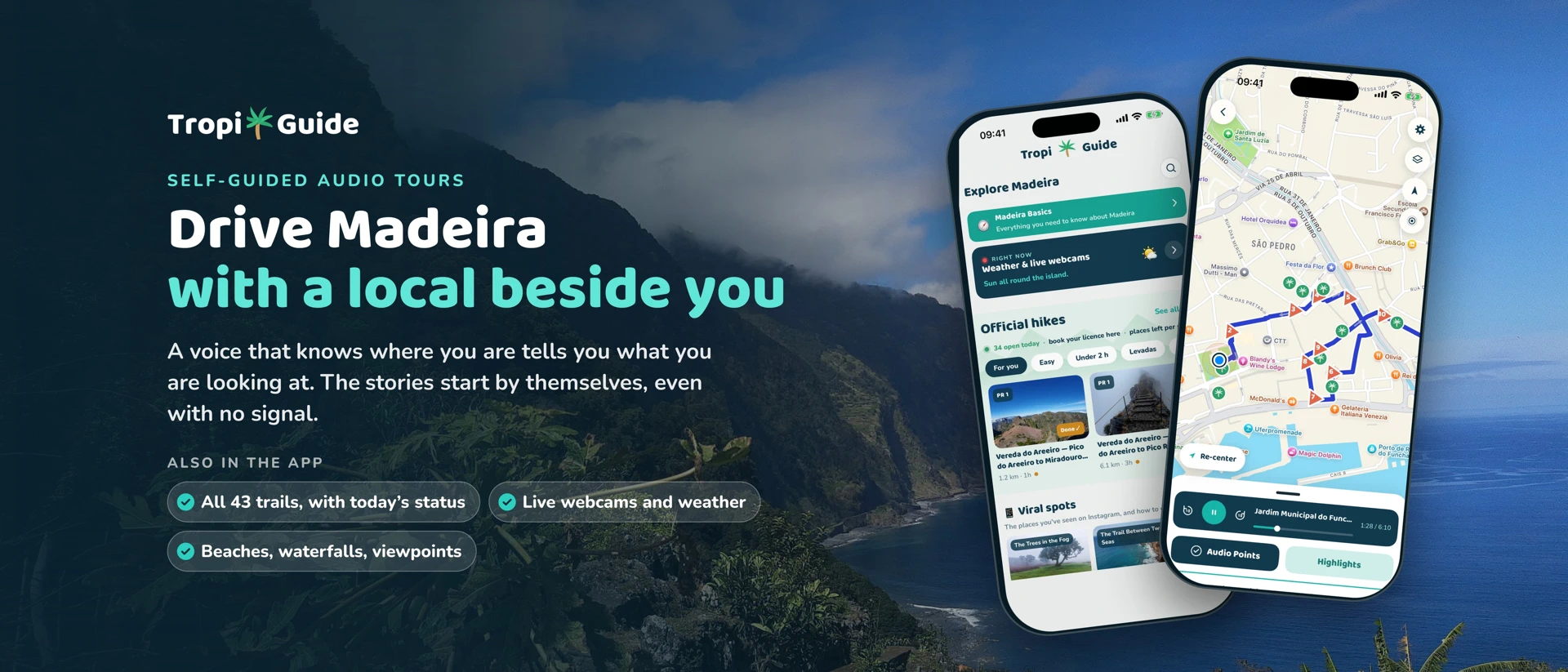 Tropi Guide Madeira product page header