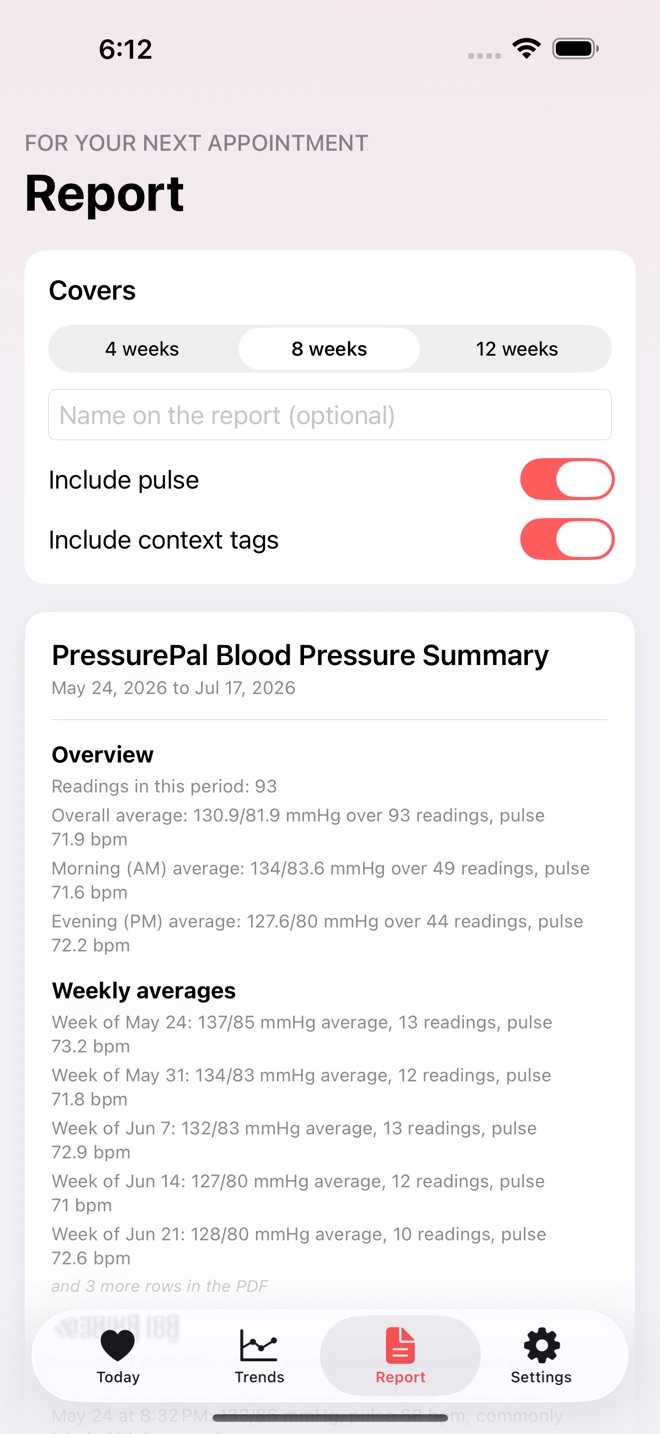 PressurePal: BP Log screenshot 5