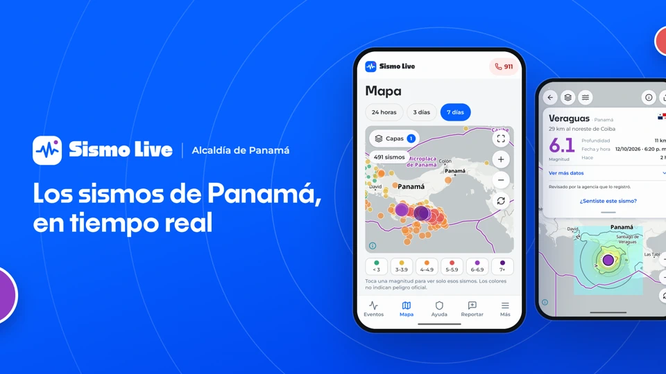 SismoLive Panamá App Store product page header