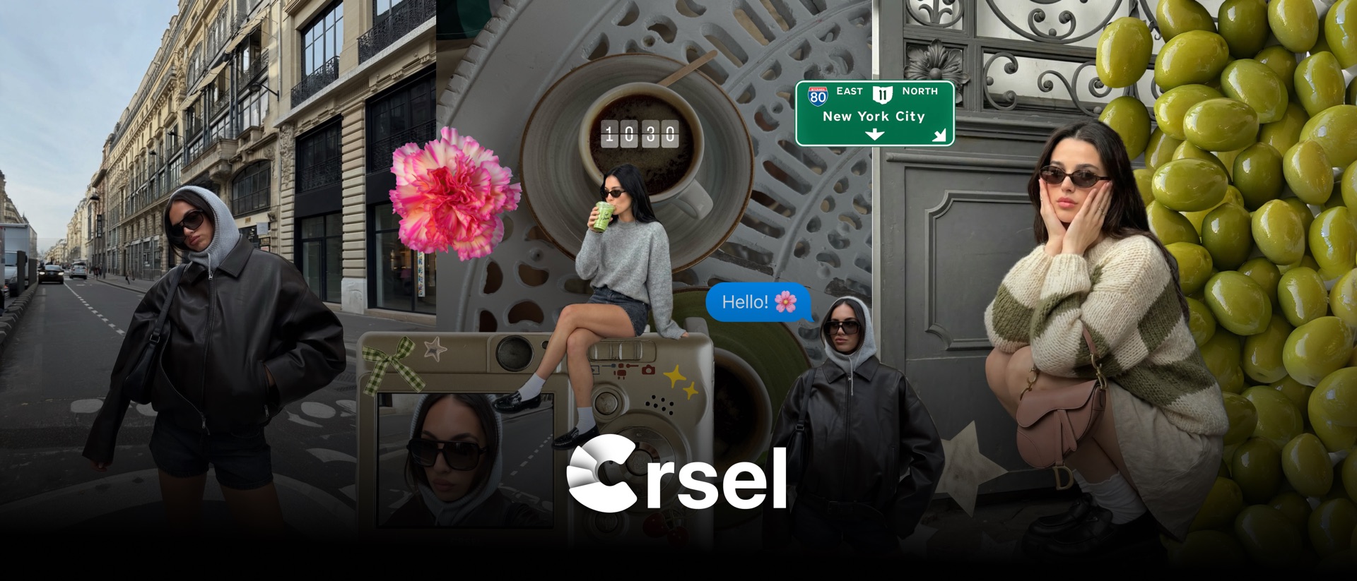 Crsel: Carousel, Collage Maker product page header