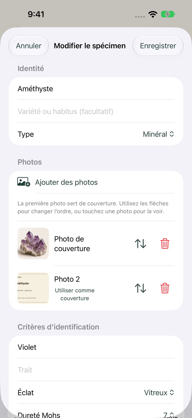 StrataBox : roches et minéraux capture d’écran 4