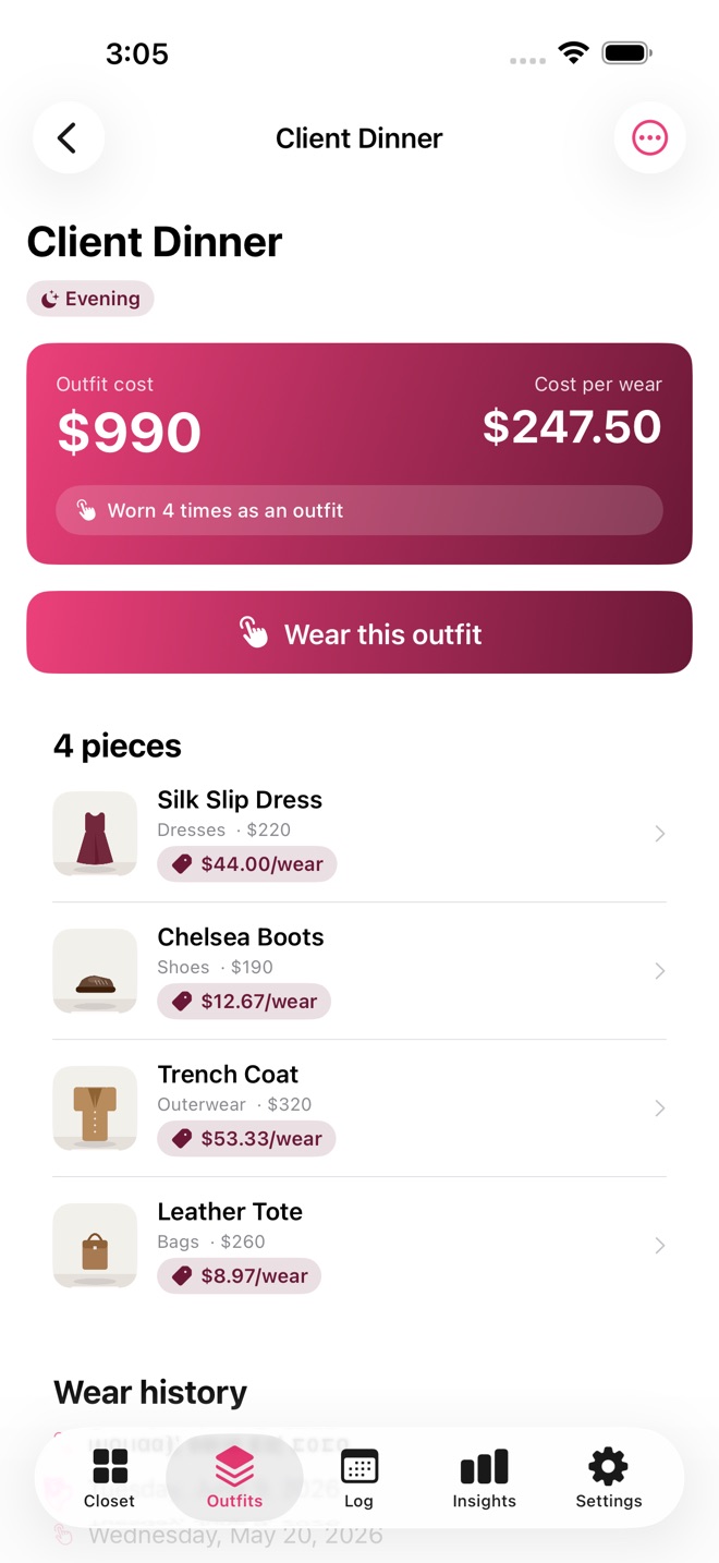WearWise: Wardrobe & Wear screenshot 2