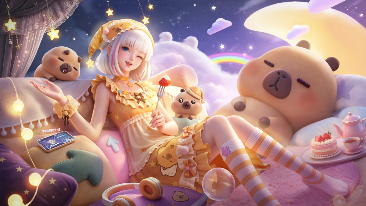 QQ炫舞 search result, In-app event: 各单位注意！一只黄色萌物正在进入炫舞世界~