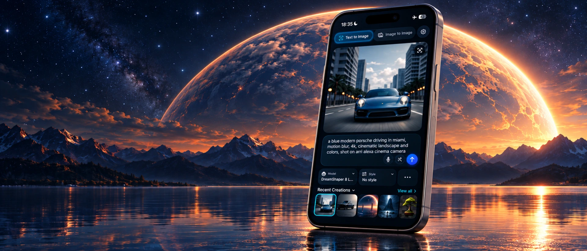 Local AI Art: PhoneDiffusion product page header