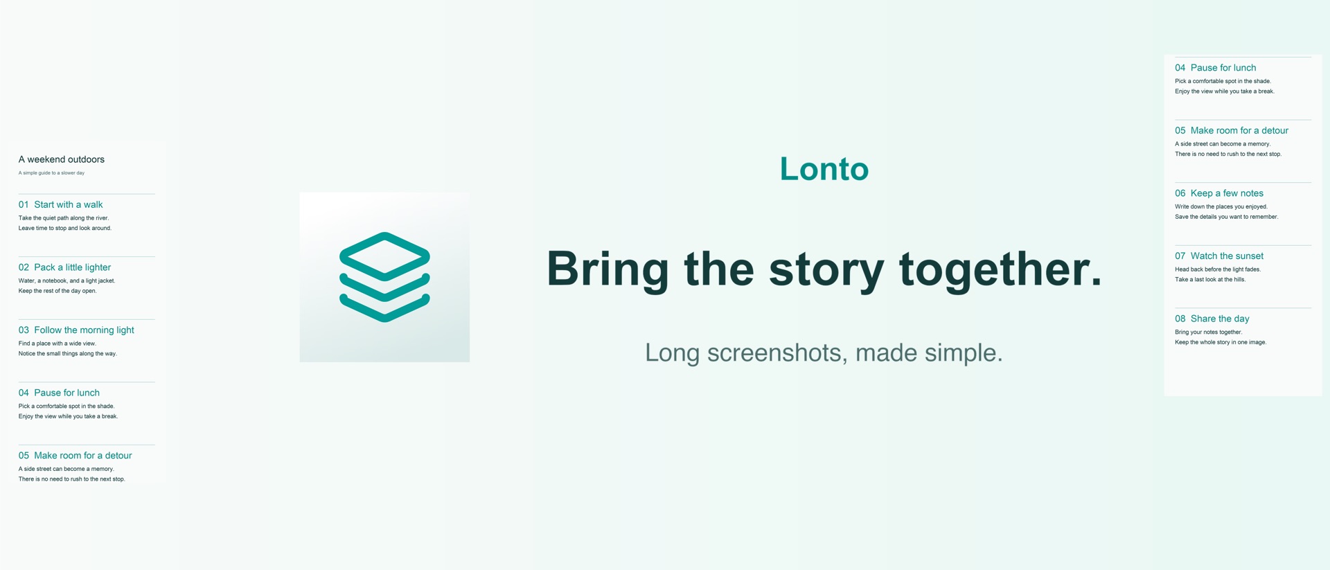 Lonto - Long Screenshots product page header