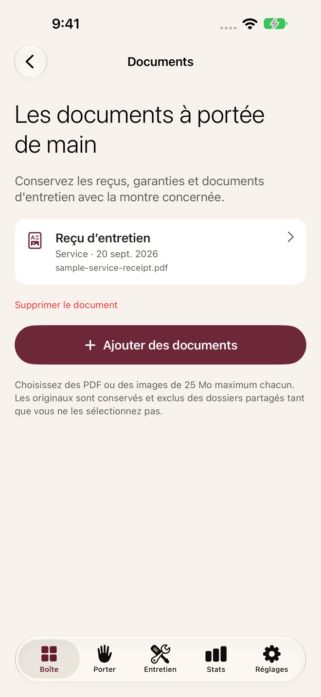 CrownBox : Collection montres capture d’écran 4