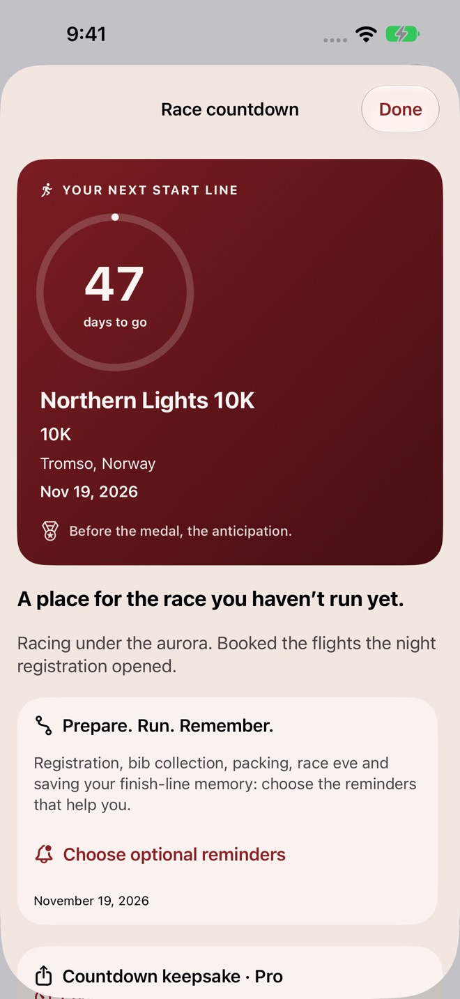 RaceShelf: Running Race Log screenshot 5