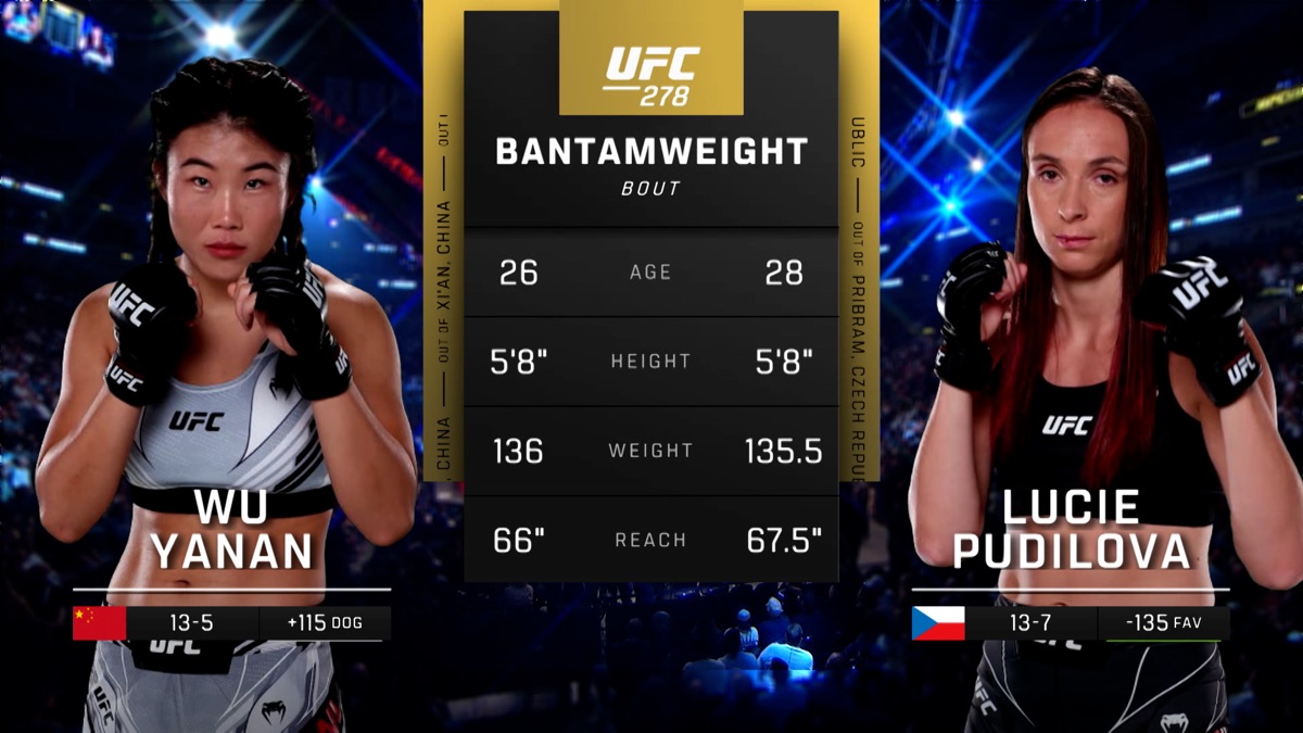 ‎278: Wu Yanan vs. Lucie Pudilova Main Card - UFC (temporada 278 ...