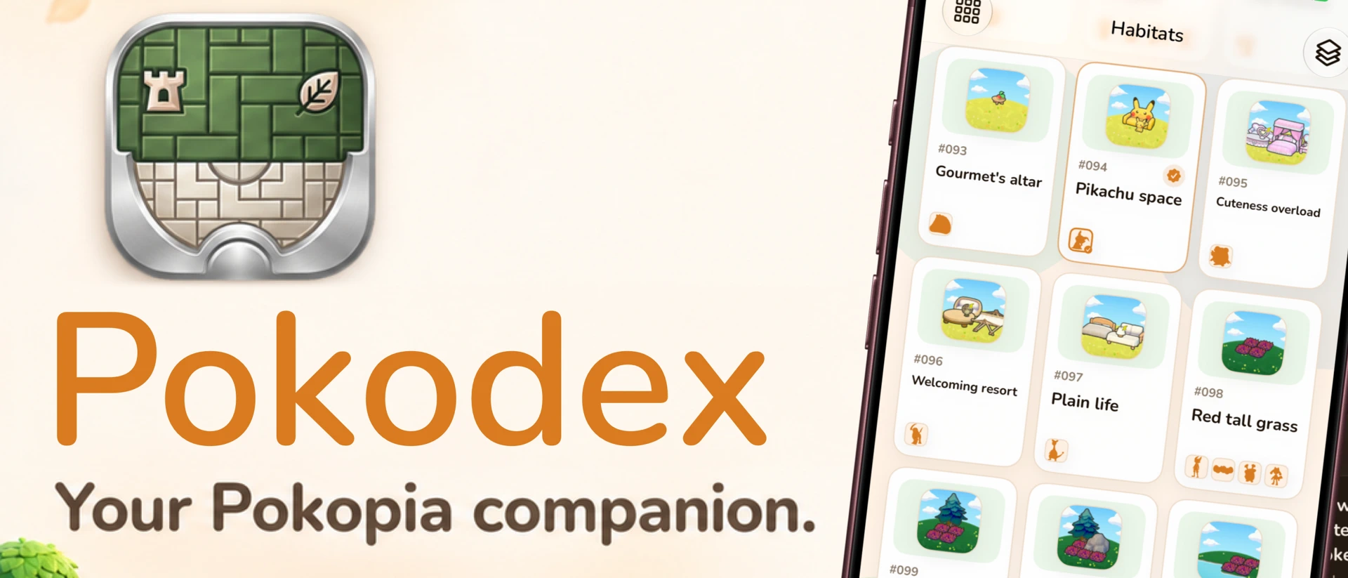 Pokodex: Guide for Pokopia product page header