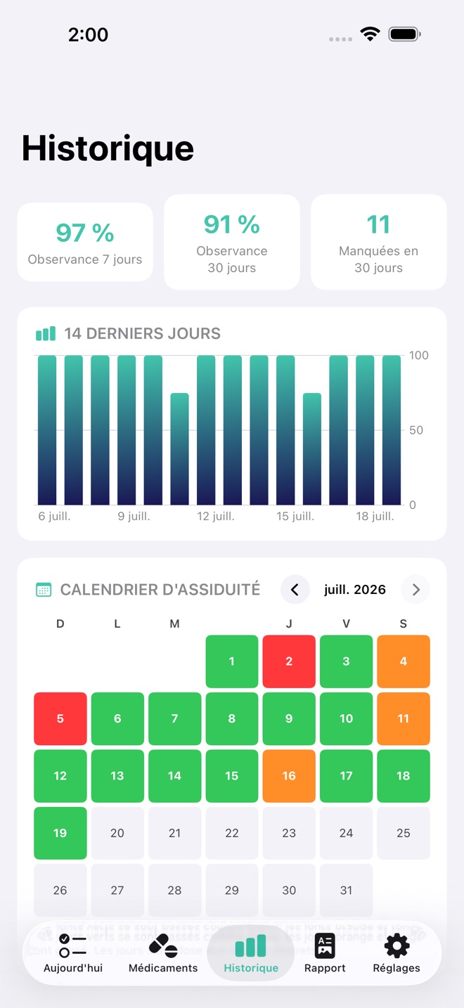 DoseDay : Rappel médicaments capture d’écran 3