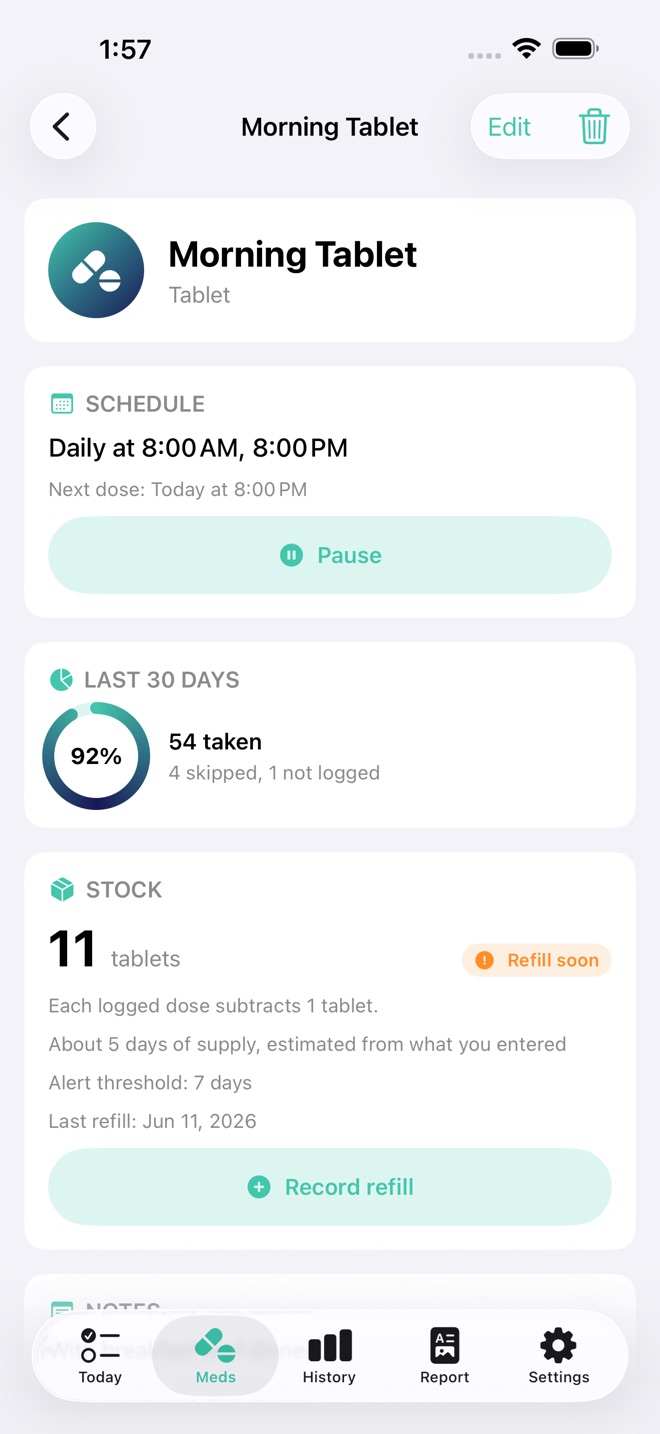 DoseDay: Med Reminders screenshot 2