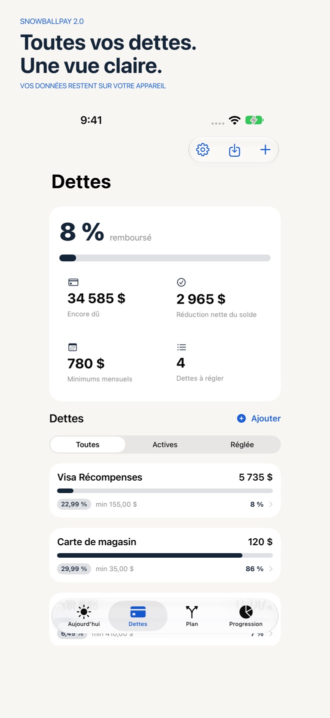 SnowballPay : remboursement capture d’écran 7