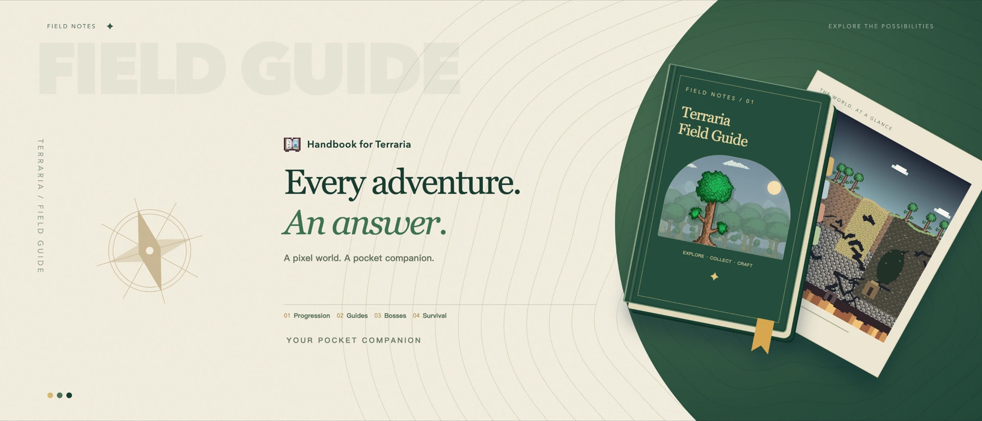 Handbook for Terraria product page header