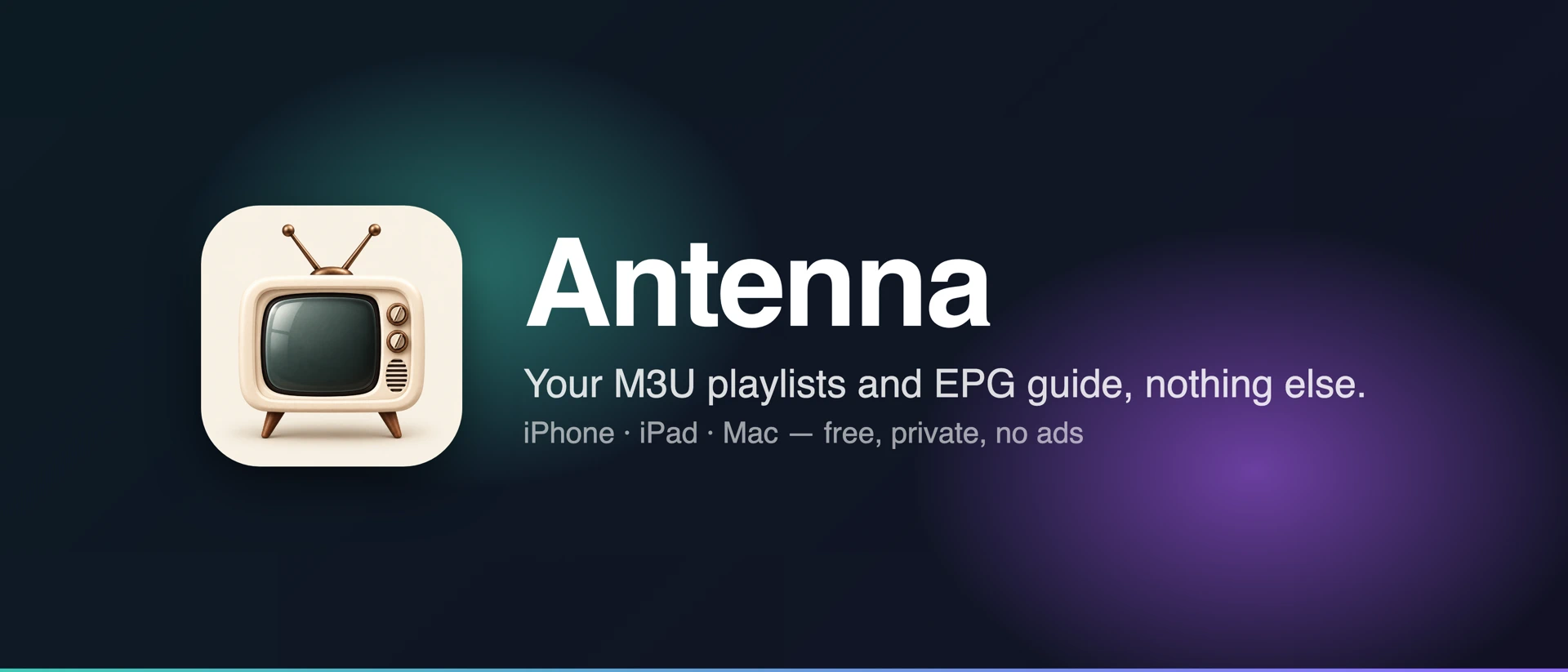 Antenna IPTV product page header
