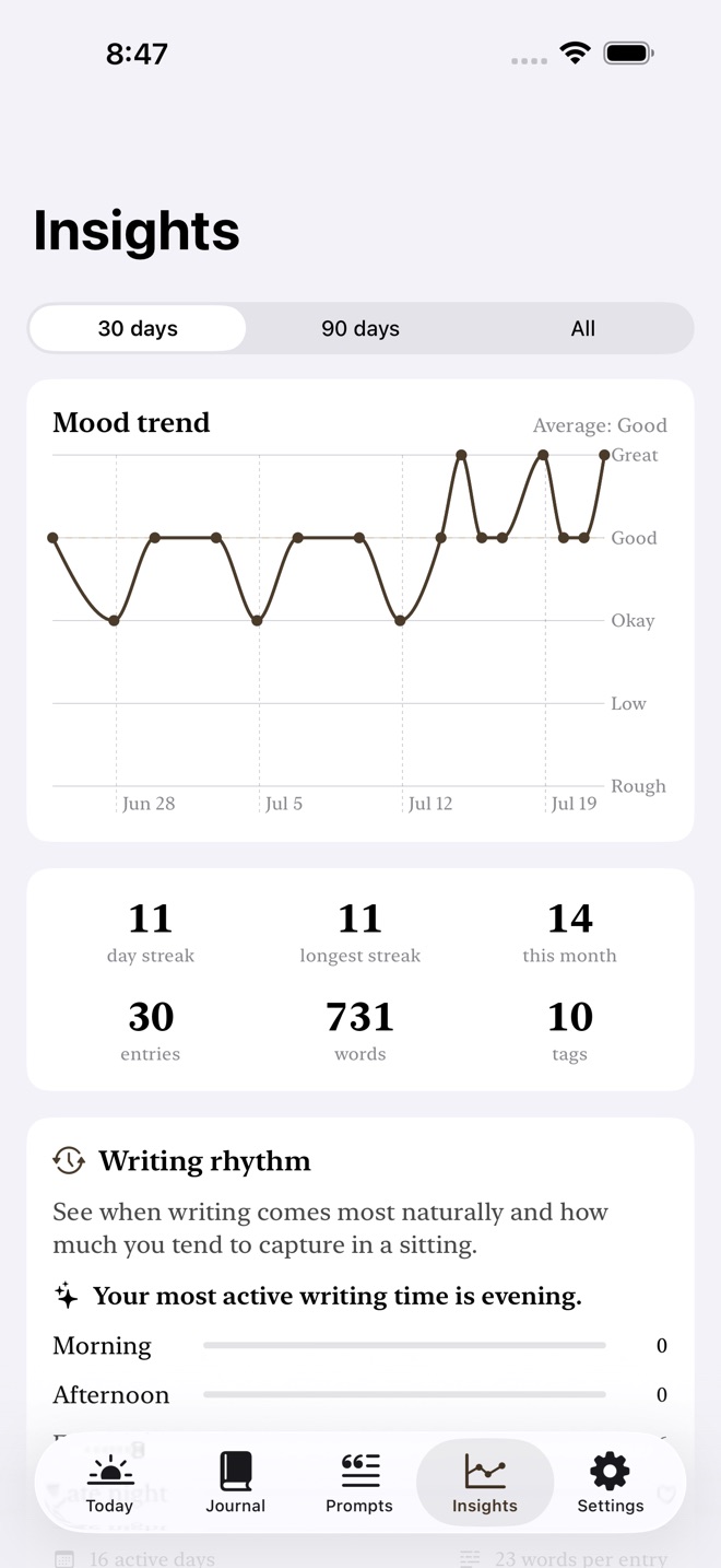 Inklet: Daily Journal screenshot 3