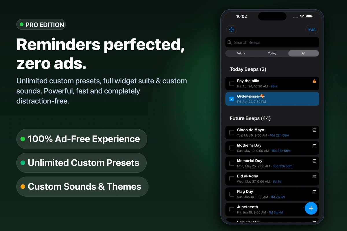 Reminder - Beep Me Pro search result