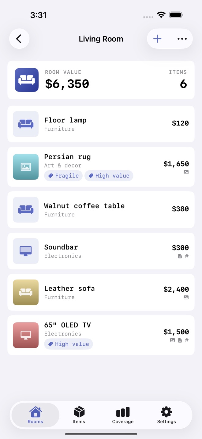 NestStock: Home Inventory screenshot 2