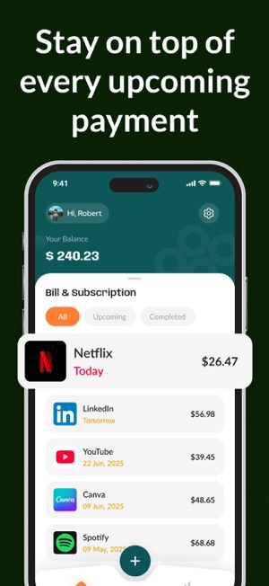 Subscription Manager: Bills screenshot 2