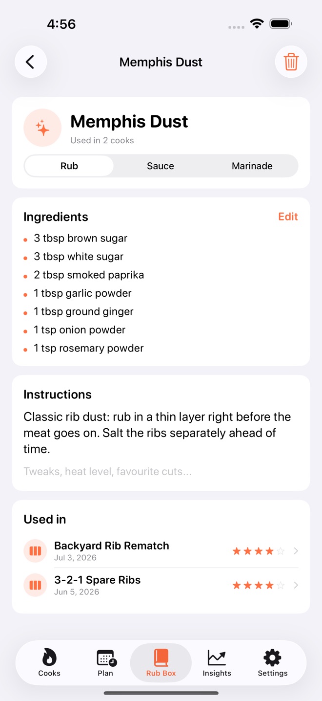 SmokeCraft: BBQ Log screenshot 5