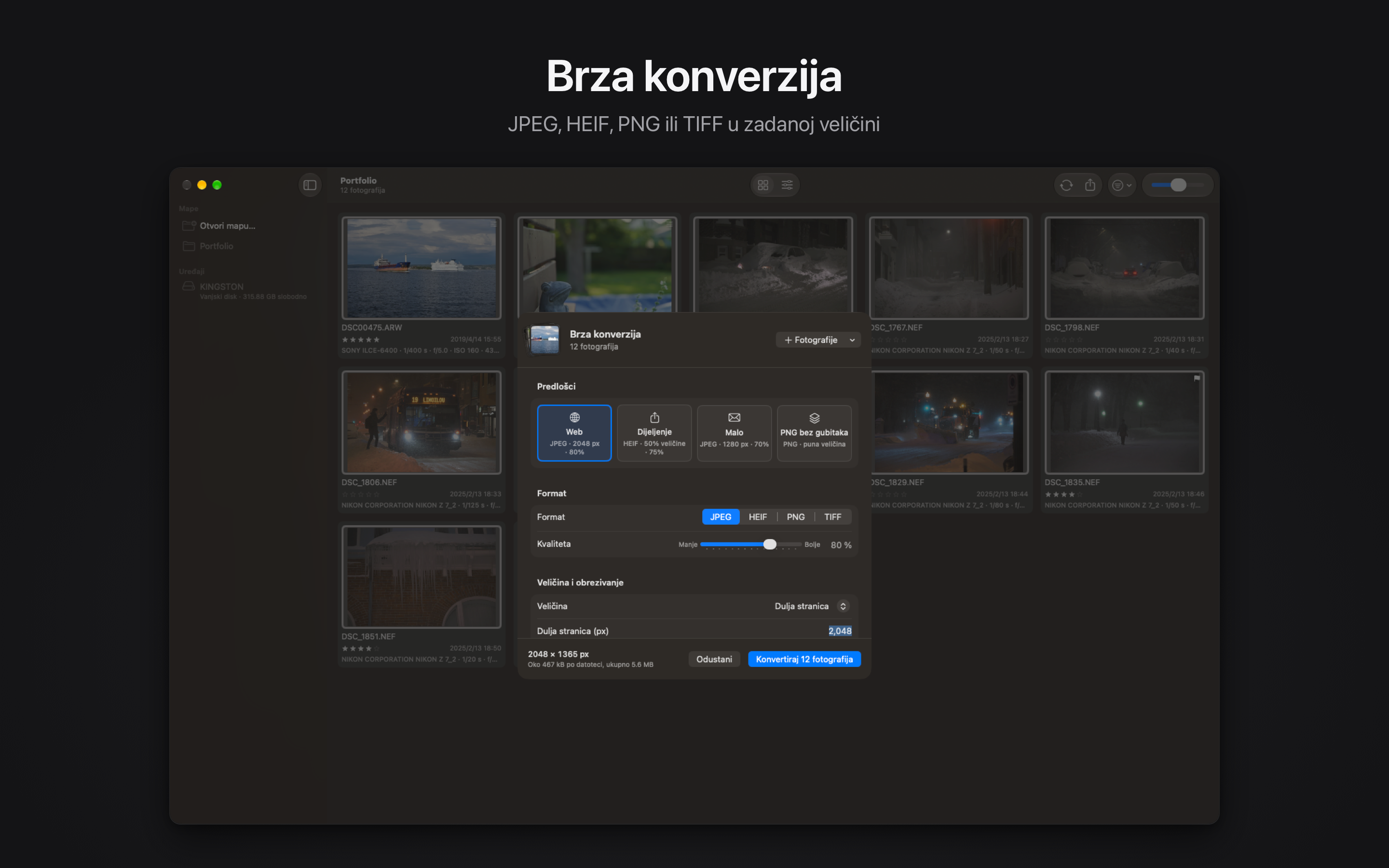 Rawed: RAW Photo Editor macOS screenshot 5 showing app interface
