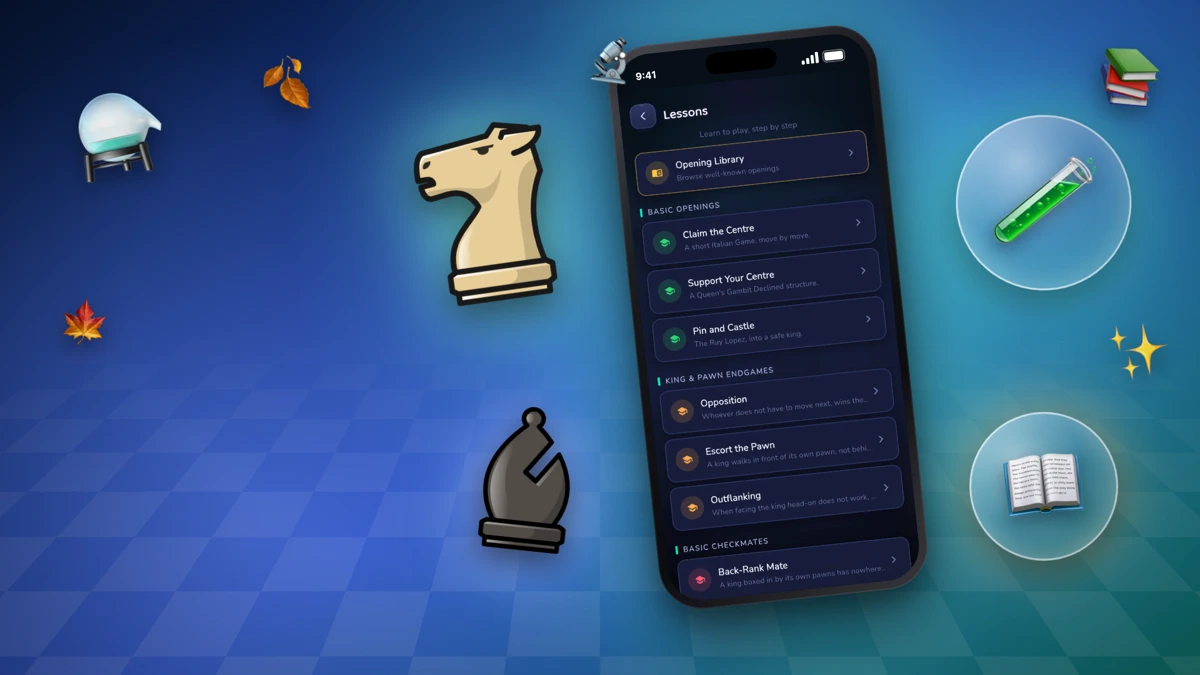 Chess Online: Play & Puzzles search result, In-app event: October Opening Lab