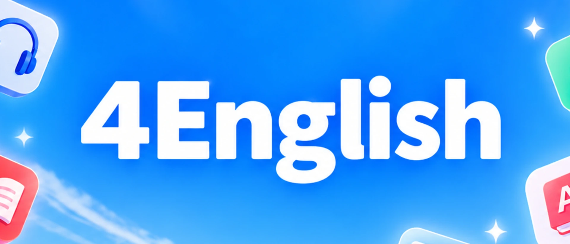 Learn English - 4English product page header