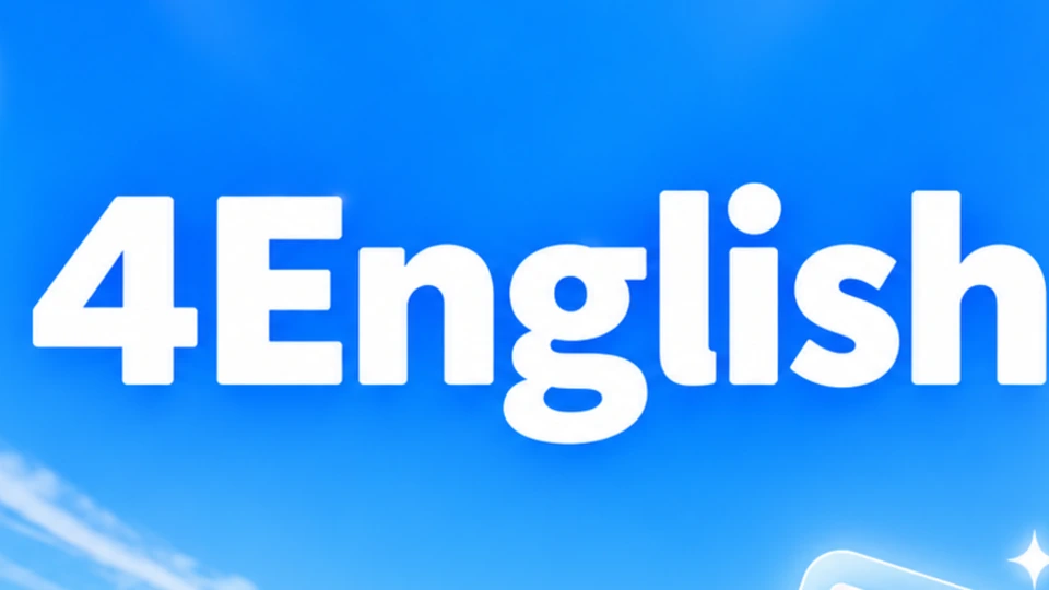 Learn English - 4English App Store product page header