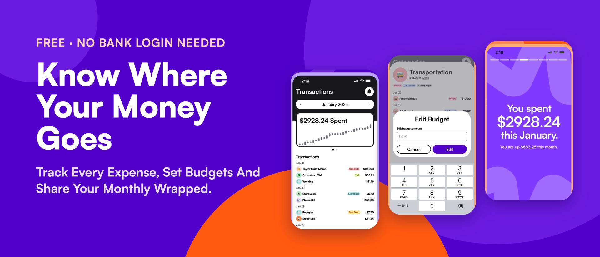 Maple Budget product page header