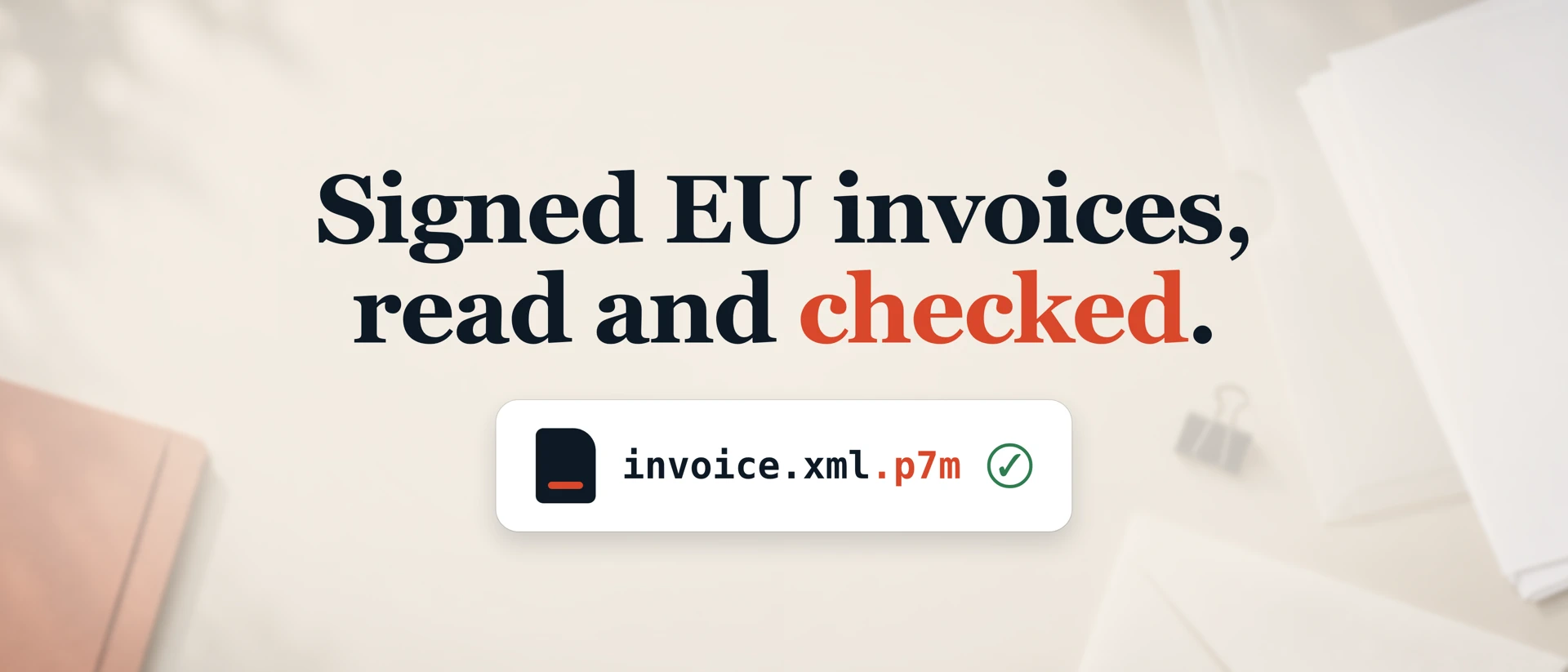 P7M, XML & EU Invoice Viewer product page header