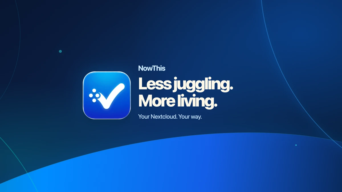 NowThis: Tasks for Nextcloud App Store product page header
