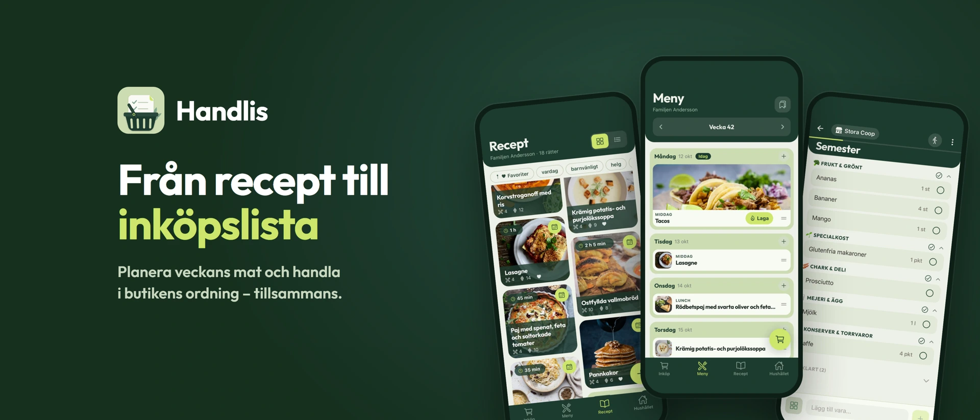 Handlis product page header