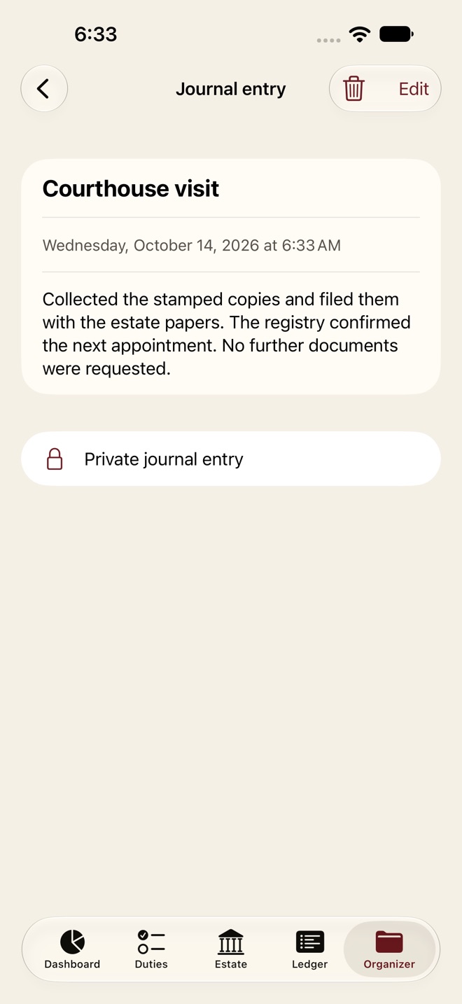 ExecutorKit: Probate Organizer screenshot 8