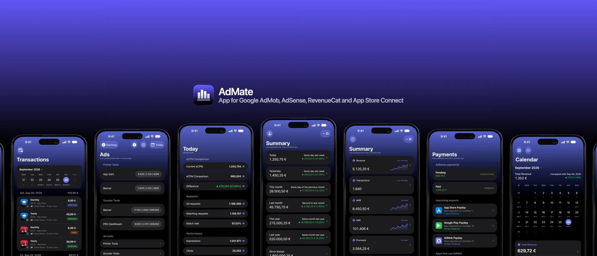 AdMate App App Store product page header