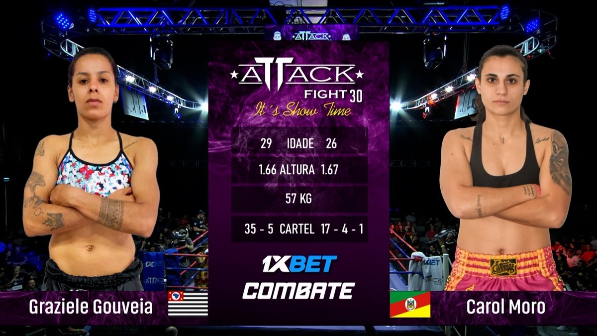 Attack Fight 30 - Grazi Gouveia x Carol Moro - Attack Fight (Temporada ...
