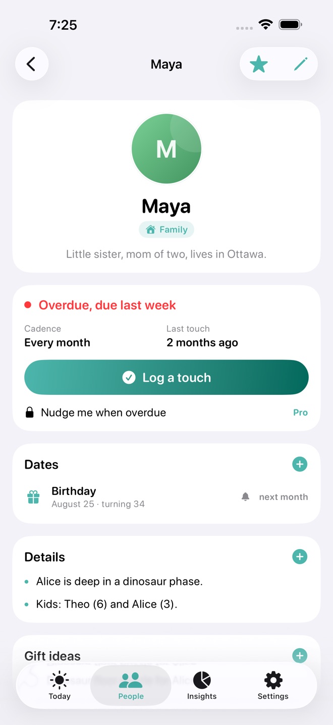 KinKeeper: Stay in Touch capture d’écran 2