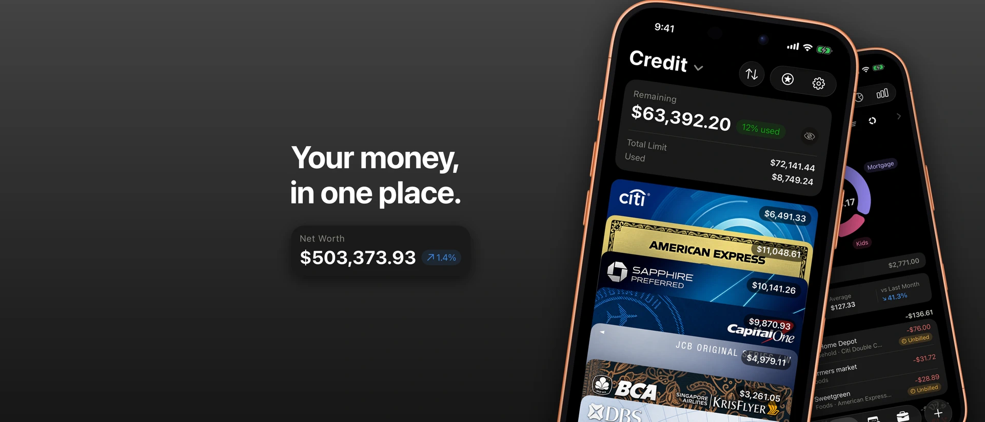 Worthful: Expense Tracker product page header