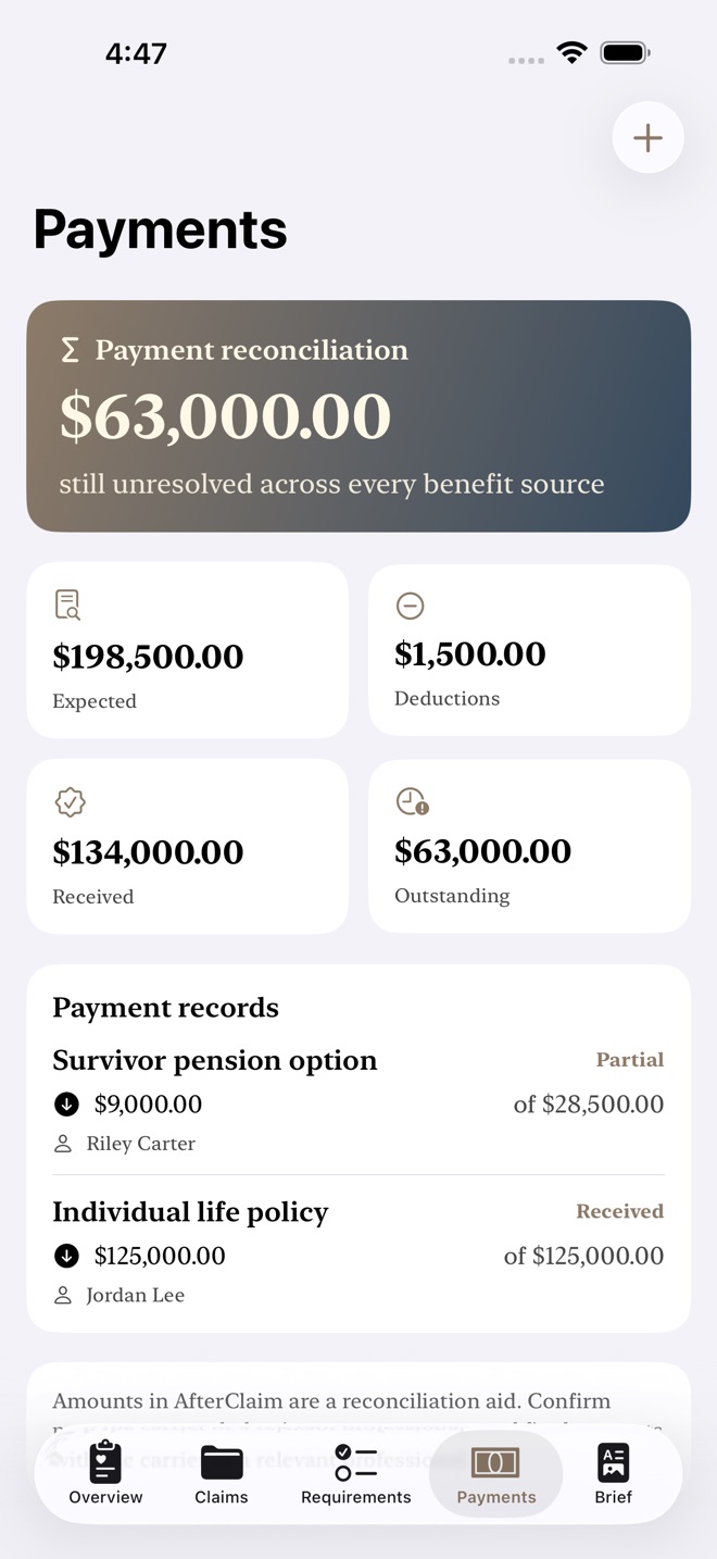AfterClaim: Life Benefits screenshot 4