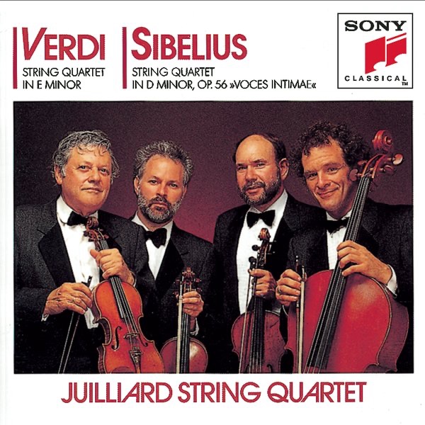 Verdi and Sibelius Quartets by Juilliard String Quartet album cover