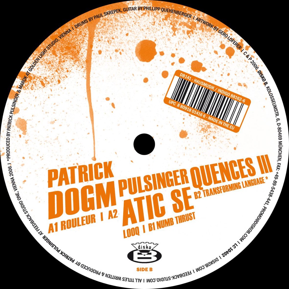 Обложка альбома «Dogmatic Sequences, Vol. 3 - EP» — Patrick Pulsinger